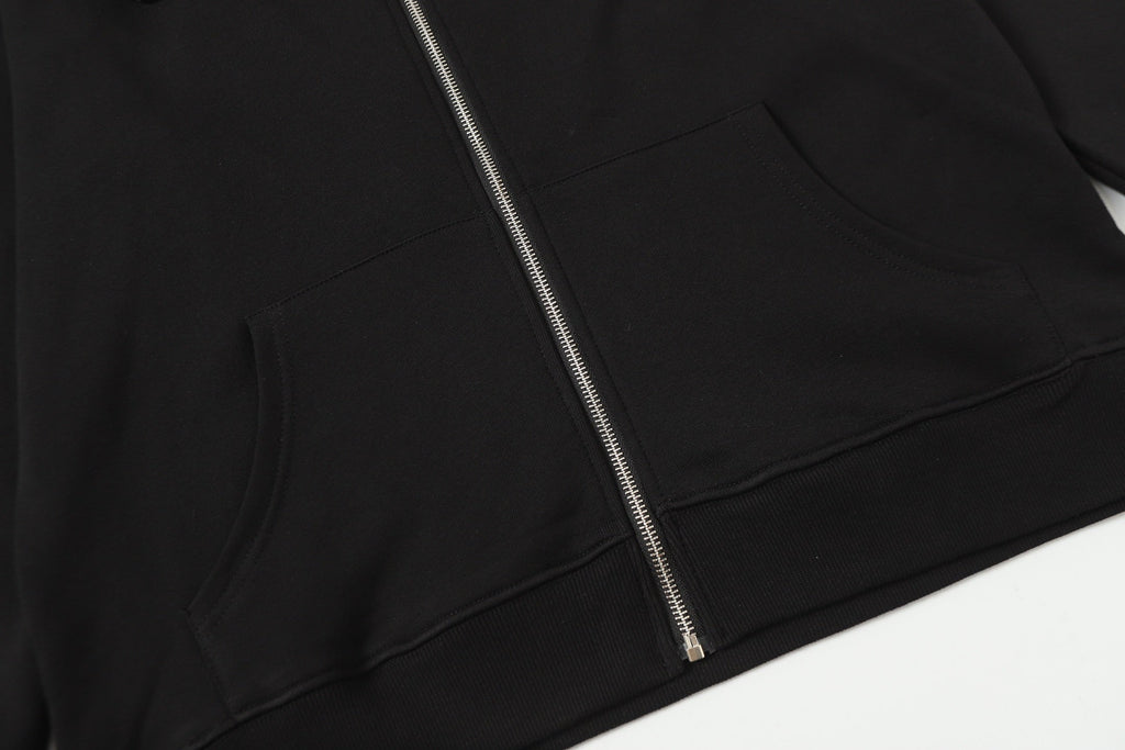 Rhinestone Horseshoe Hoodie - Black Gothic Streetwear Sweatshirt 2601